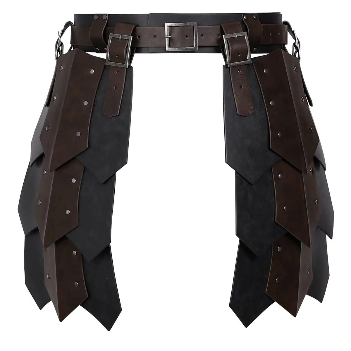 Medieval Viking Gladiator Leather Armor Belt & Battle Skirt - Unisex