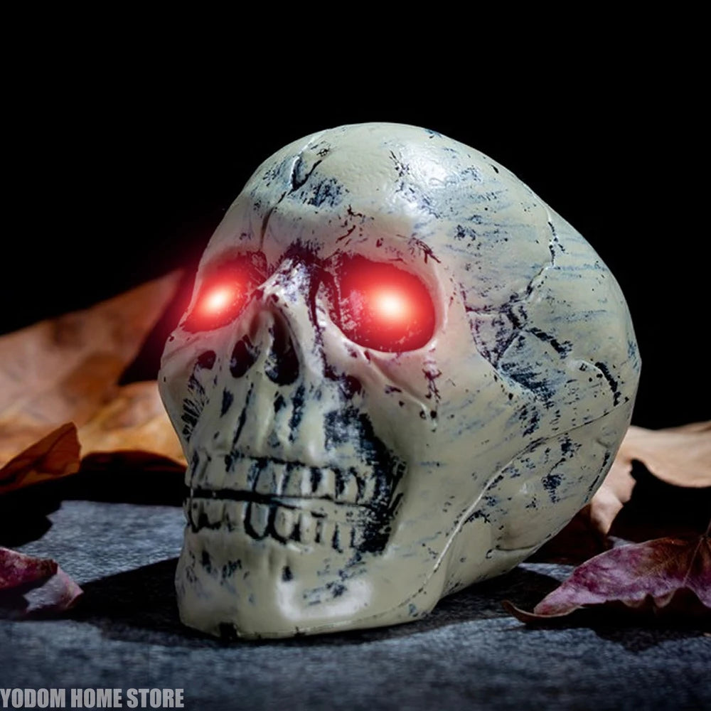 LED Glowing Skeleton Eyes - 2 Pcs Timer - Controlled Halloween Props for - product image 5