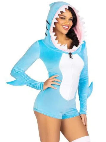 Shark Cosplay One-Piece Costume Halloween Christmas Stage Show Outfit
