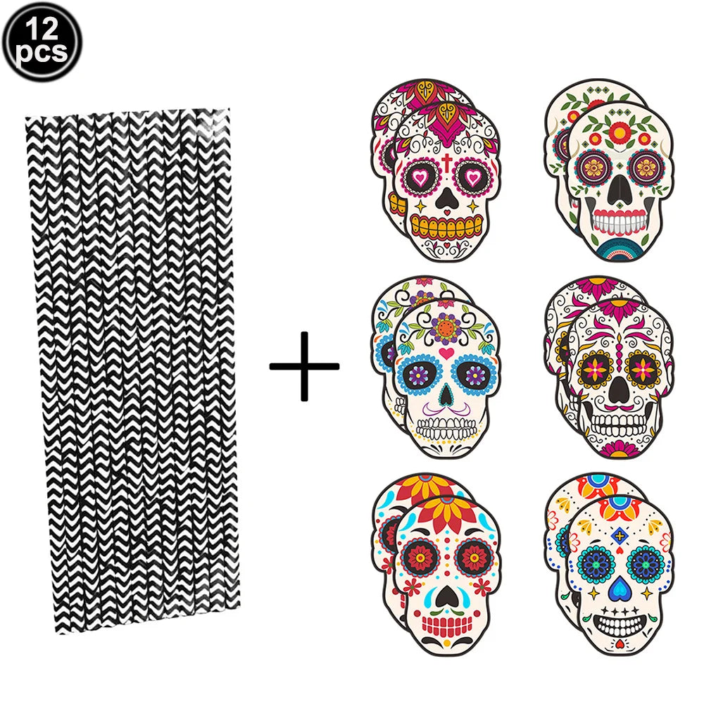 Day of the Dead Skull Party Tableware Set - product image 16