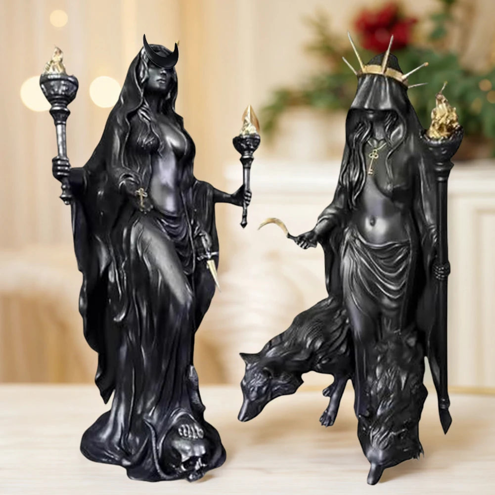 Witch of The Night Home Decoration Halloween Hecate Greek Witch Statue - product image 2