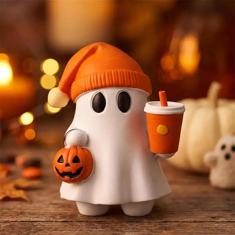 Cute Halloween Ghost Miniature Spooky Desktop Ornament House Decor Creepy - product image 1