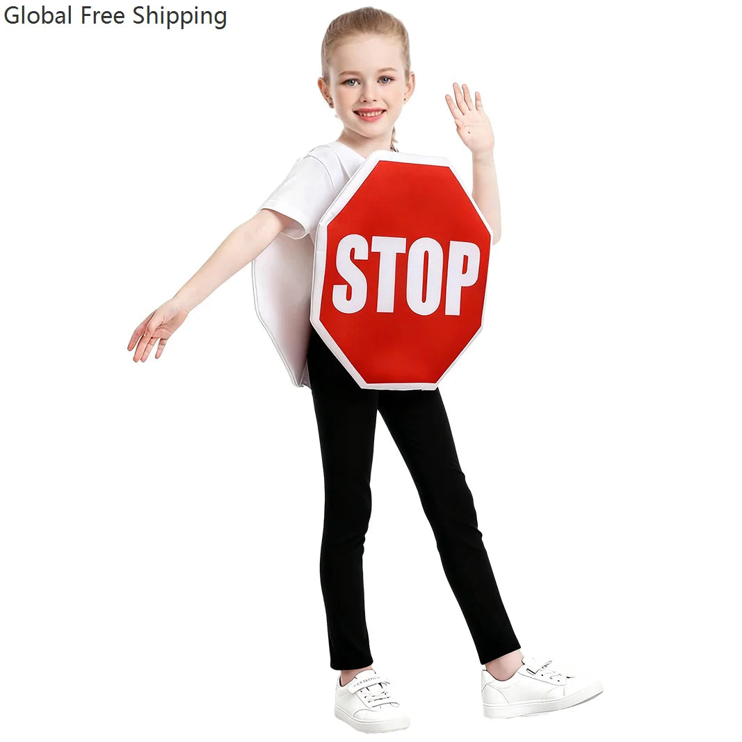 Halloween Kids Costume for Boys and Girls Kindergarten Road Safety Drills Outfit - product image 2