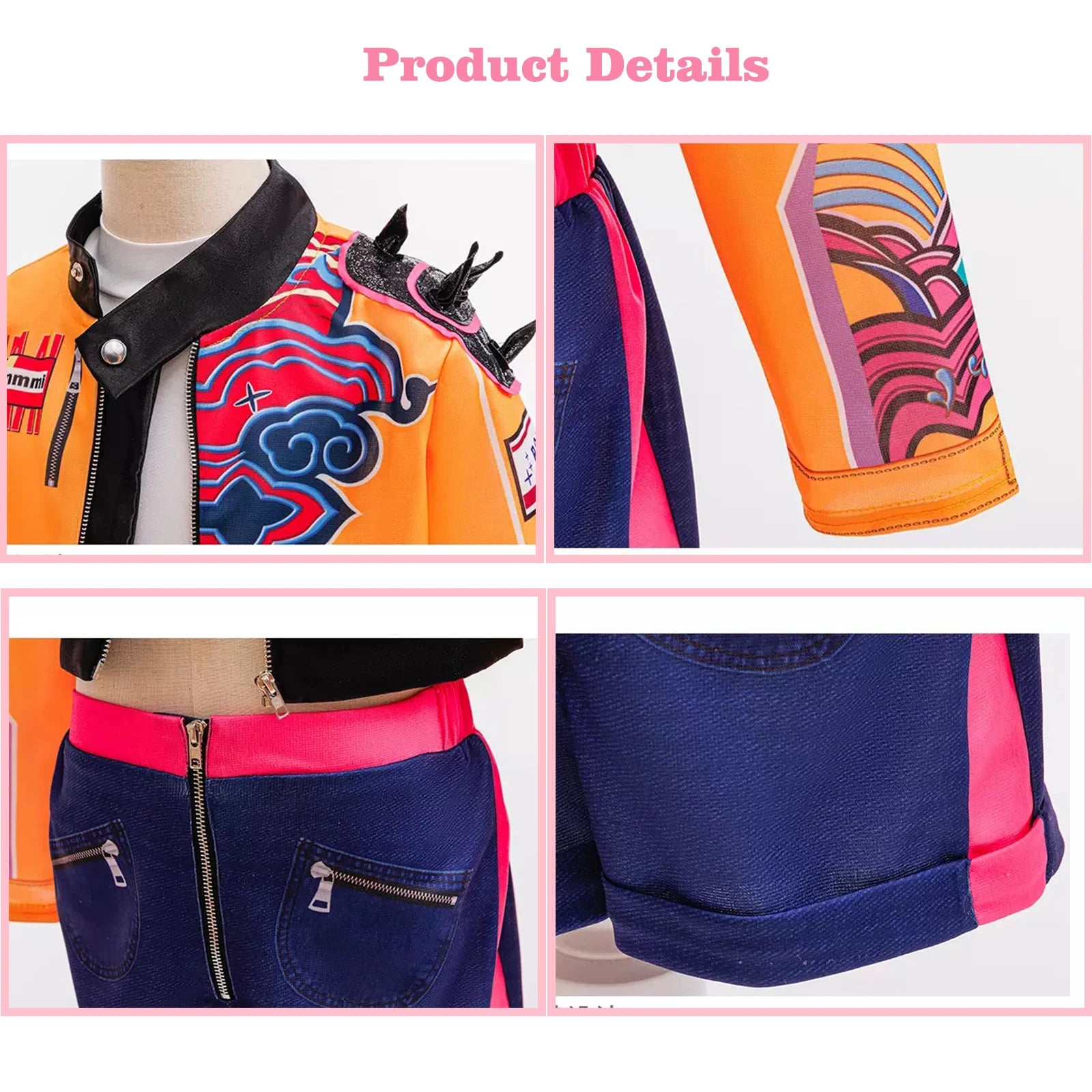 K-pop Hunters Cosplay Rumi Kpop Singer Hunt'trix Dress Up Girls Costumes Kids Party Carneval - product image 4