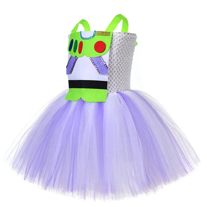 Toy Buzz Lightyear Girls Christmas Halloween Lined Tutu Dress Costume Baby  Birthday Outfit New Years Cartoon Toys Clothes