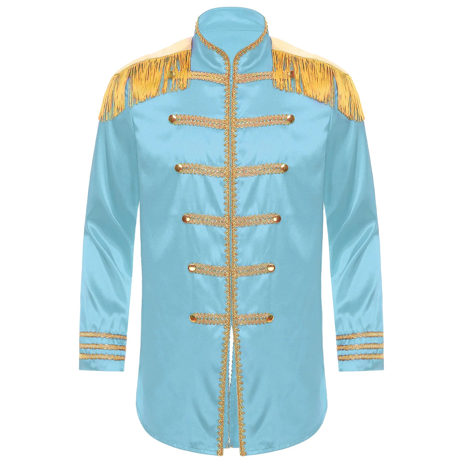 Men's Medieval SGT Sergeant Pepper Tassel Jackets Coat Hippy Costume - alternate view 4