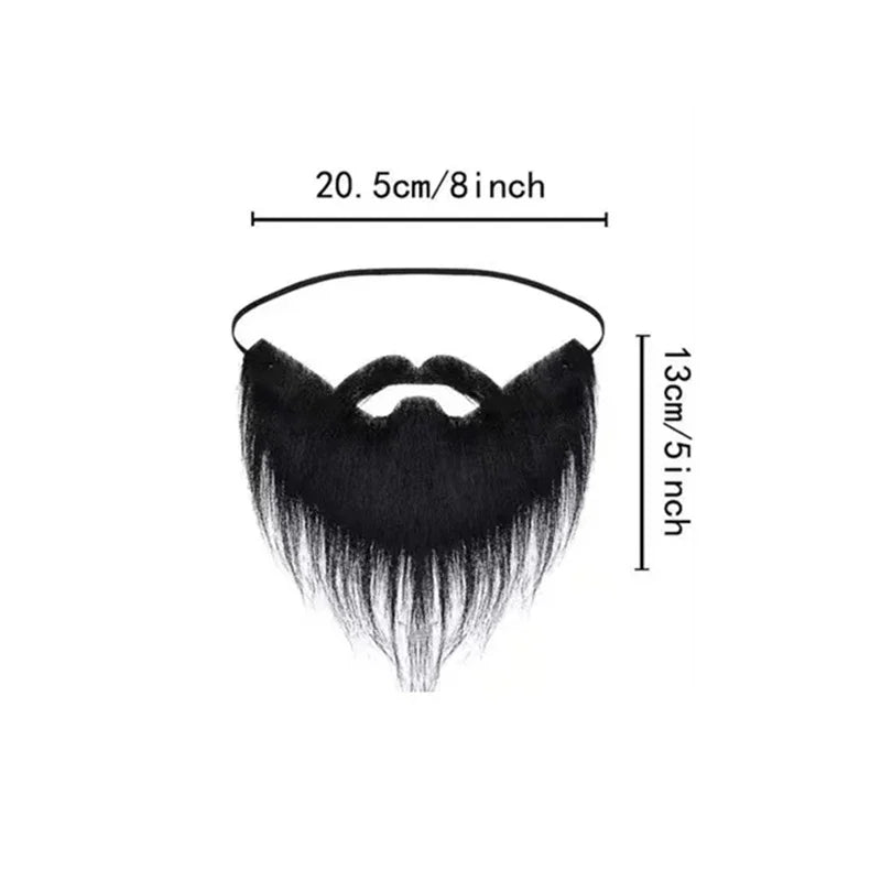 Fake Beard Party Beard Halloween Beard Santa Claus Big Beard White Long Hair - product image 5