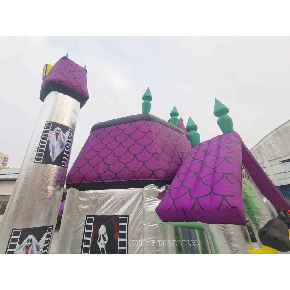 Outdoor Backyard Big Halloween Inflatable Haunted House - View 3