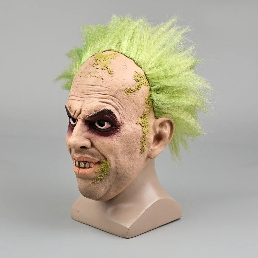 The Beetle Clown Masks Half Face Costume Mask Latex Halloween Horror Mask Headgear Helmet - View 2