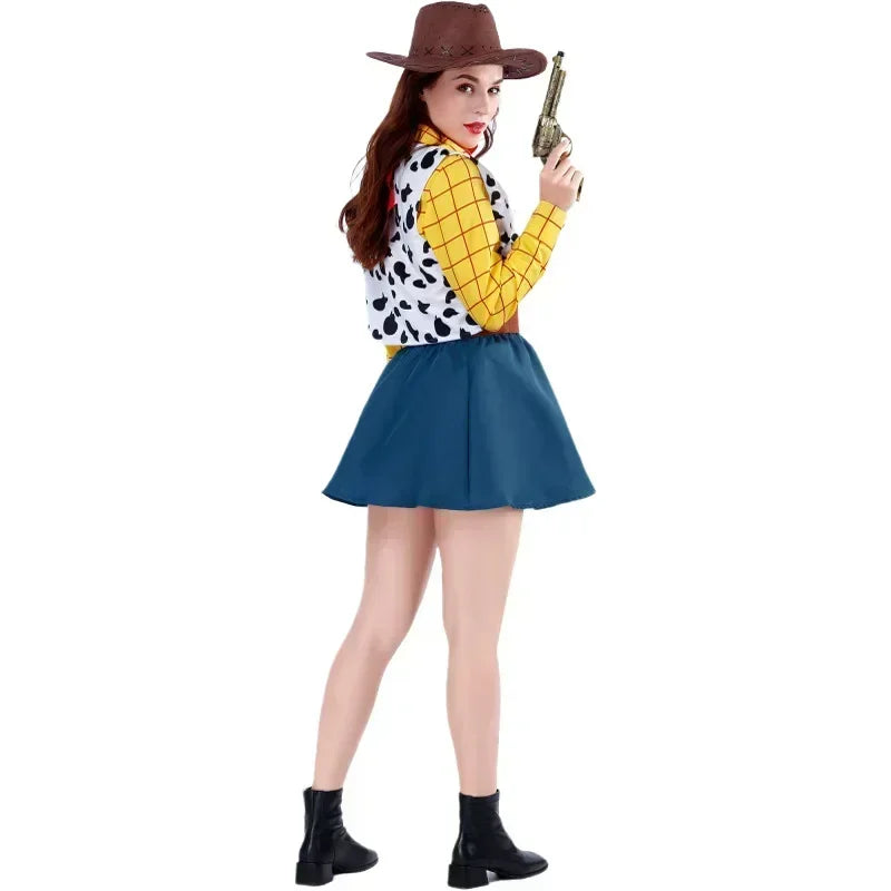 Costume Story Woody Costume Sets Cowboy Unisex Sheriff's Halloween Dress Up Toy - Brown / M