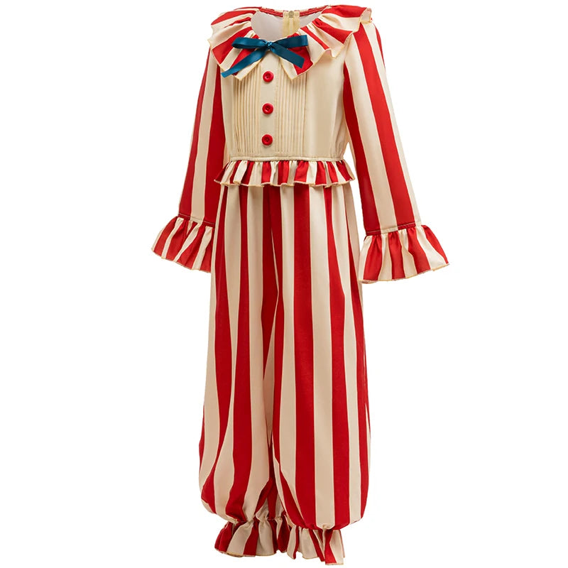 Boys Halloween Circus Clown Costume Striped Jumpsuit for Kids Birthday - product image 3