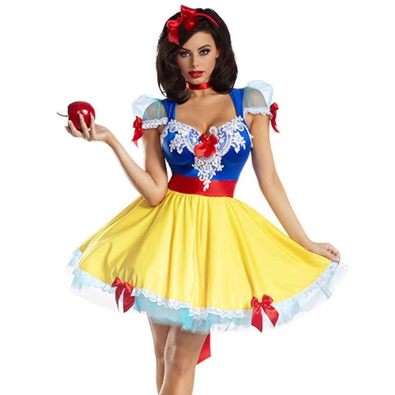 Snow White-Inspired Princess Costume for Women | Fairy-Tale Dress