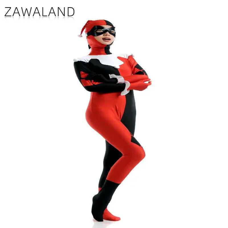 Zawaland Adult Clown Costume Halloween Bodysuit Suit Jumpsuit - product image 6