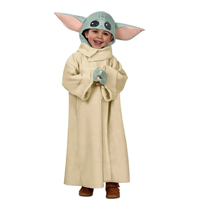 Alien Yuda Baby Hat Costume Halloween Mandalorian Robe Cloak Costume Cute Disguise for - View 7