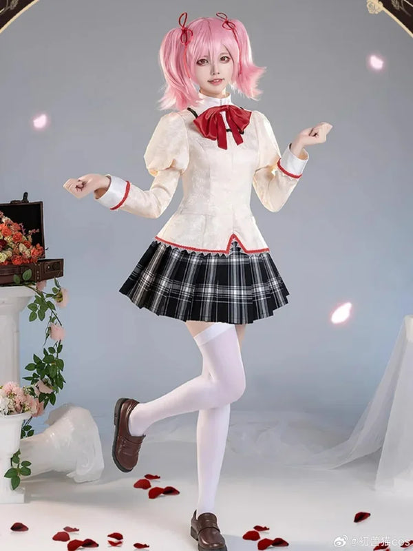 Halloween Costume Anime Madoka Magica Girl Outfit Halloween Dress School Uniform Cosplay - 5 / XS