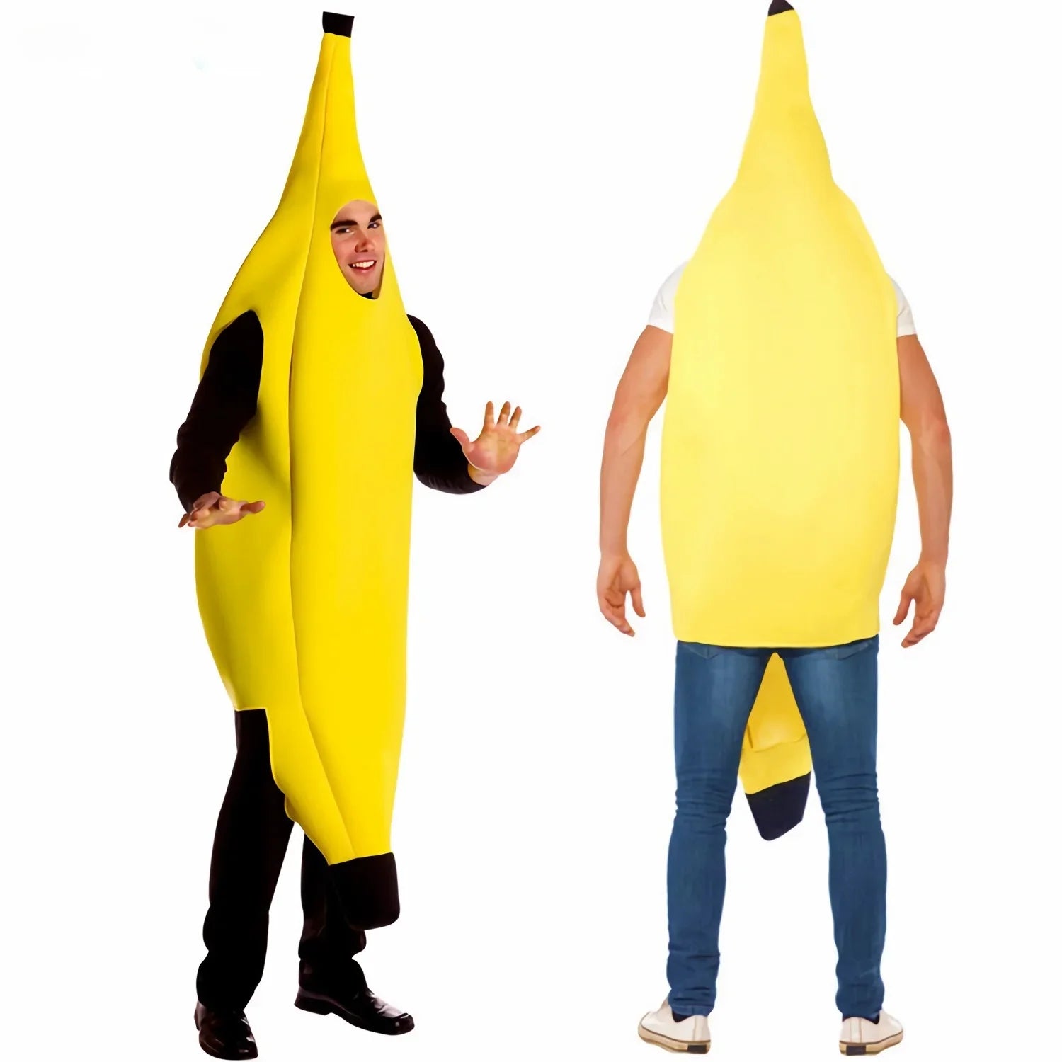 Couples Funny Fruit Vegetable Banana Dress Up Outfit Show Costume - alternate view 2