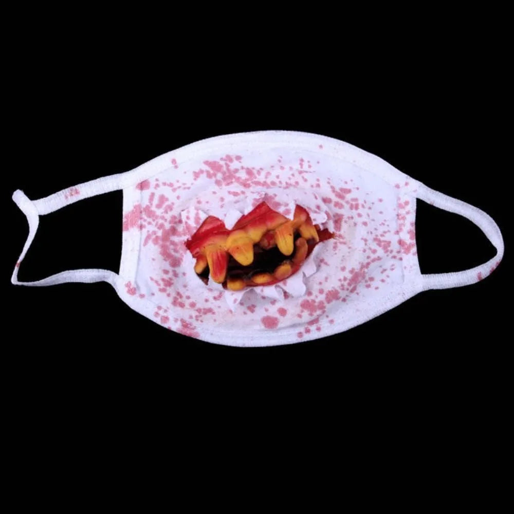 Ghost Realistic Blood Stain Mittens Zombie Props Mask - alternate view 10