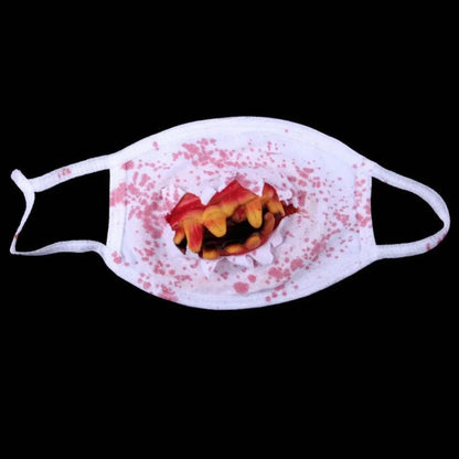 Ghost Realistic Blood Stain Mittens Zombie Props Mask - alternate view 10