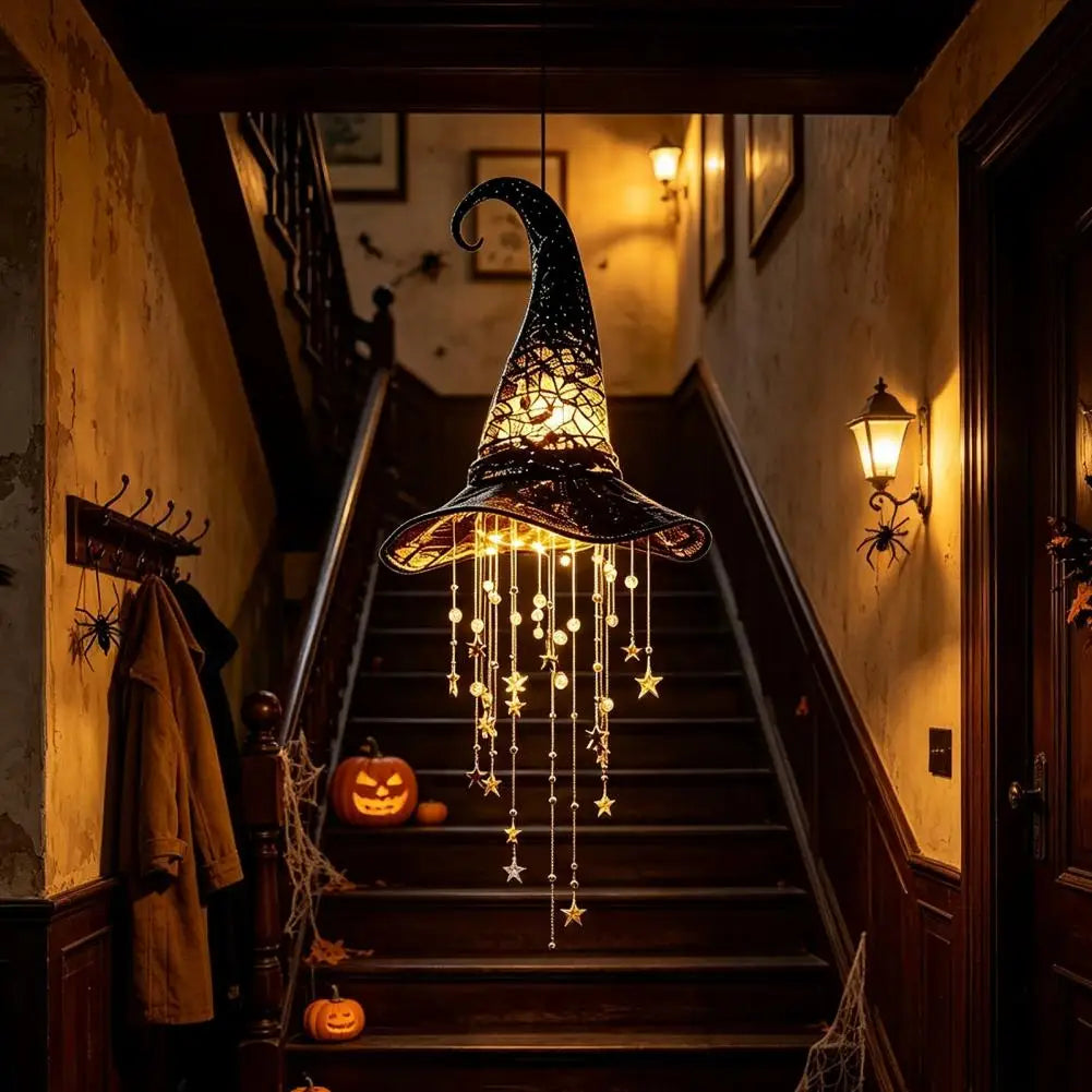 Halloween Hanging Witch Hat Decorations Spooky Halloween Entryway Ornaments - product image 5