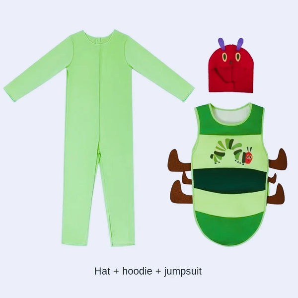 Novelty Kids Boy Girls Children Halloween Insect Cosplay Caterpillar Costume Party Birtdhay - product image 1