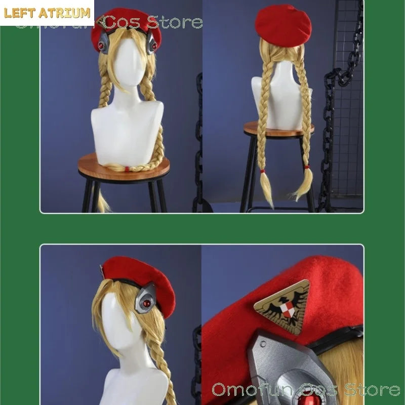 Halloween Costume OW Street Collaboration Cammy Fighter Widowmaker Costume Game Character - suit wig / XL