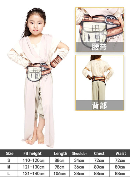 Halloween Kylo Ren White Soldier Obi-Wan Kenobi Kids Costume Jedi Warrior Kids Darth Vader - style 4 / S