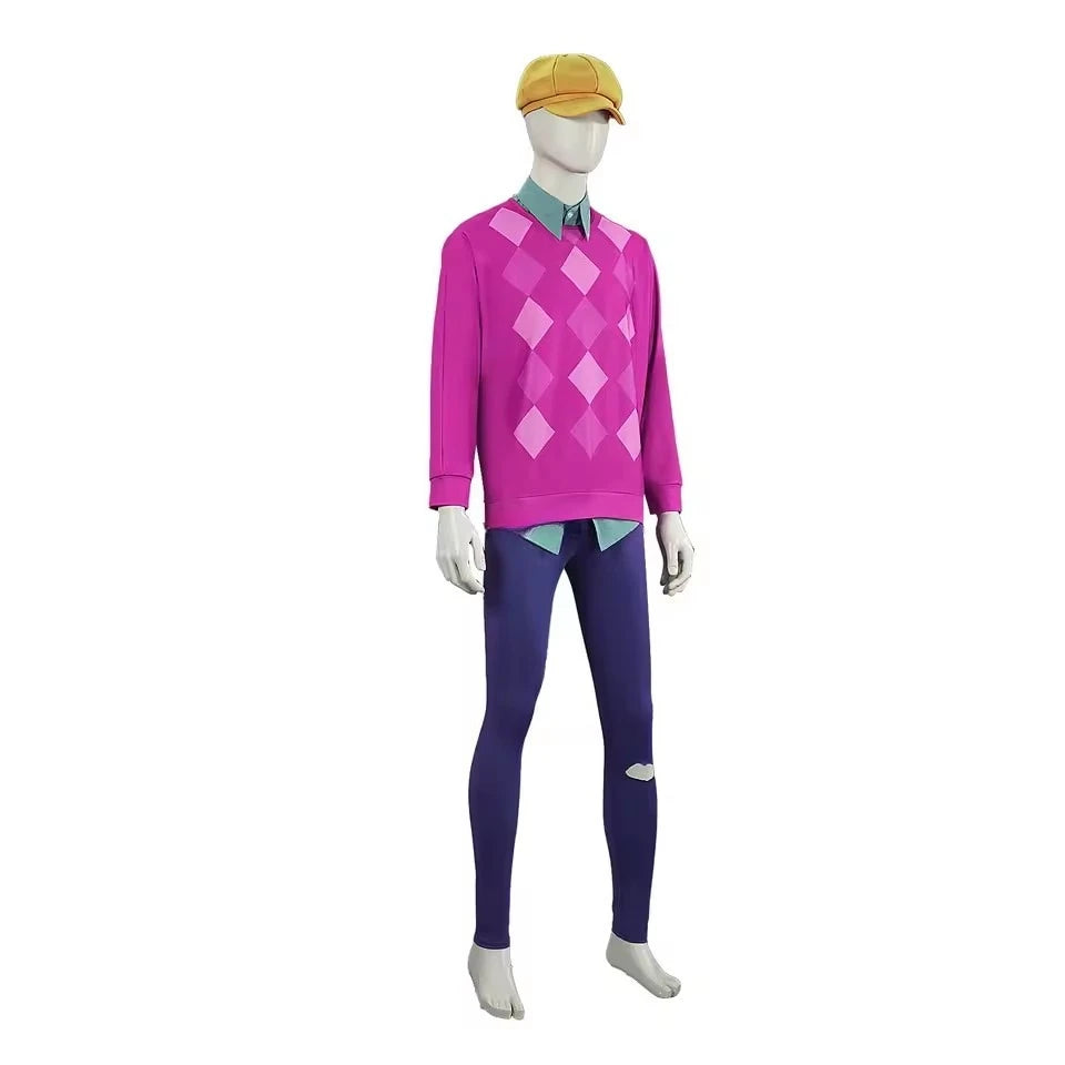 Demon Costume Saja Boys Baby SODA POP Costume Wig Kawaii Lovely Hot Pink Sweater Yellow - Wig Only / S