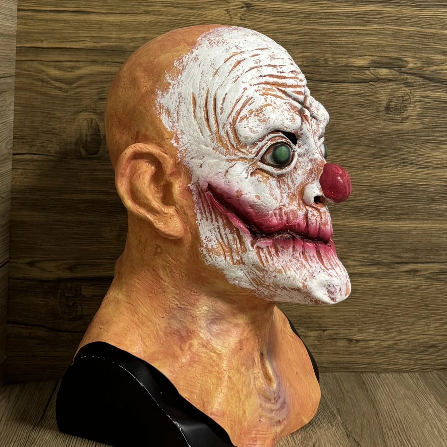 1PC Realistic Scary Clown Mask Horror Halloween Costume Props Haunted House Full Head - View 3