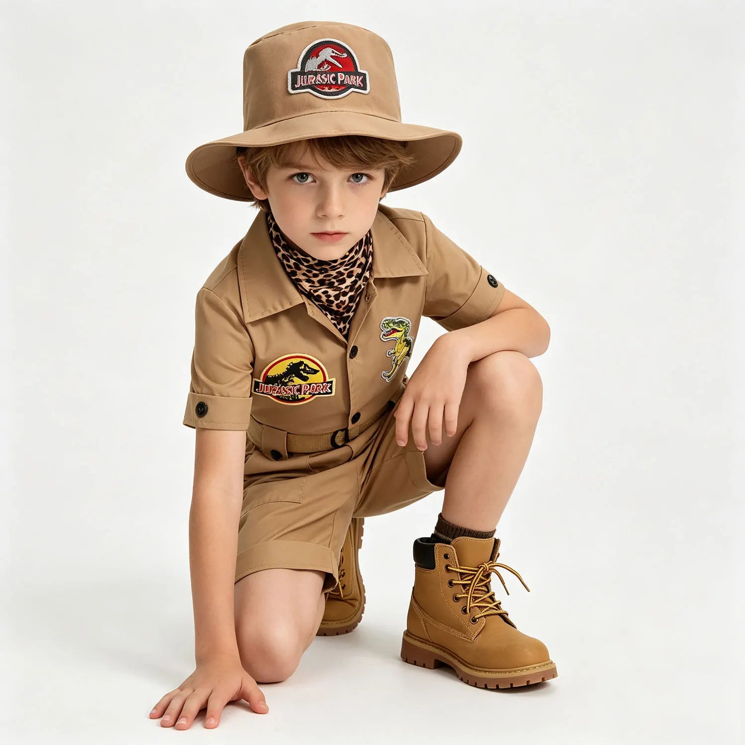 Kids' Safari Explorer Costume – Zookeeper Jumpsuit & Hat