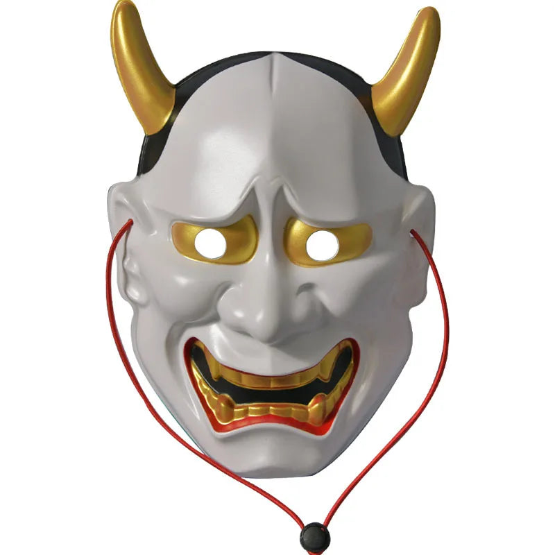 Style Horror Face, Japanese Prajna Mask, Scary Ghost Face, Halloween Horror Haunted House Decoration, Adult - product image 2
