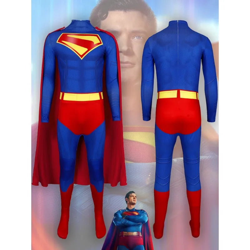 New Superman Costume Adult Superhero Costume Men Halloween Costume Cosplay Adult Carnival Performance Party - product image 2