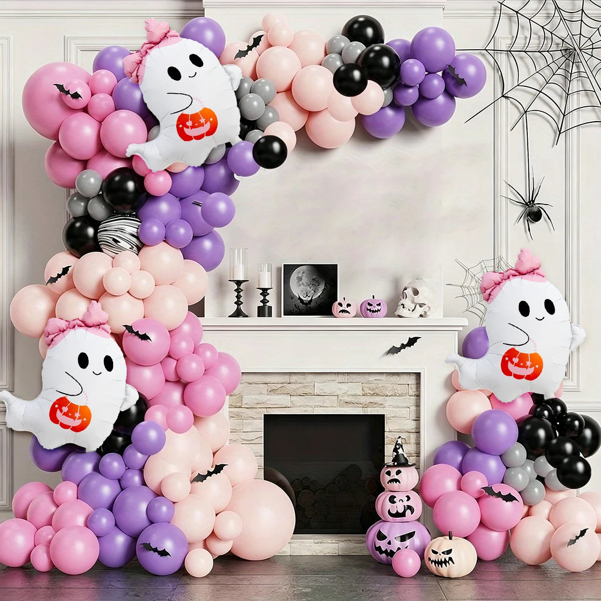 2/4pcs Halloween ghost balloon set, perfect for Halloween decorations, room decor, and spooky-themed - product image 3