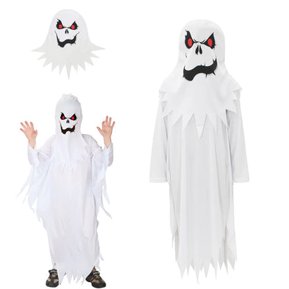 Kids' Ghost White Scary Suit Costume - alternate view 7