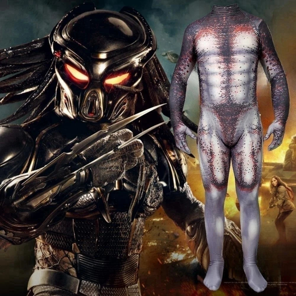 Armored Alien Hunter Spandex Halloween Costume for Adults & Kids