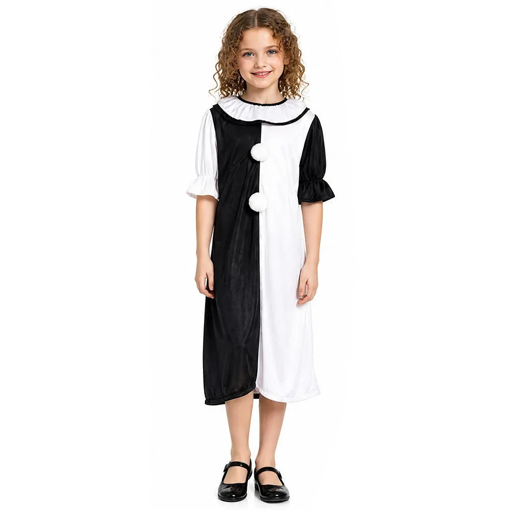 Halloween COS Costumes Broken Soul Clown Costumes Black and White Clown Return Soul Broken - Black - Male / 140