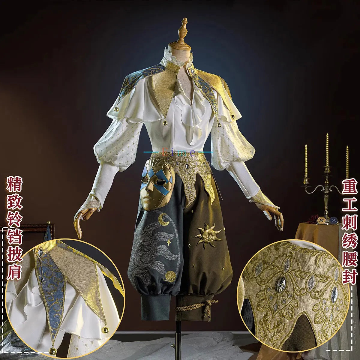 Weeping Clown Costume Game Identity V Joker Costume Suit Halloween Uniforms Custom Made - Costume / M