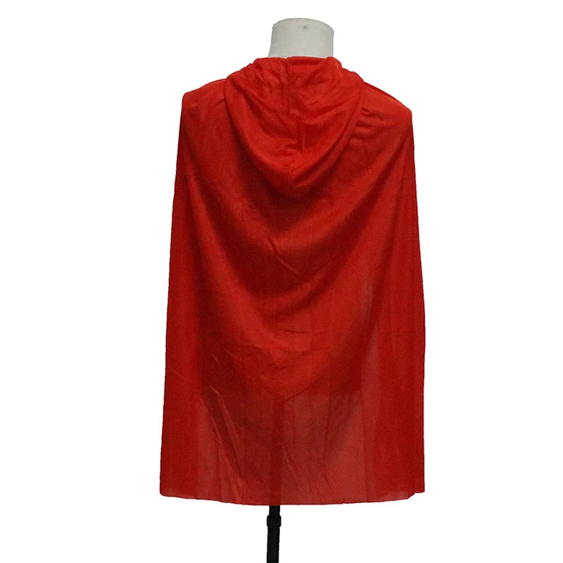 Halloween Costume for Men Women's Kids Female Girl Boy Adult Death Scary Devil Role Red - 10
