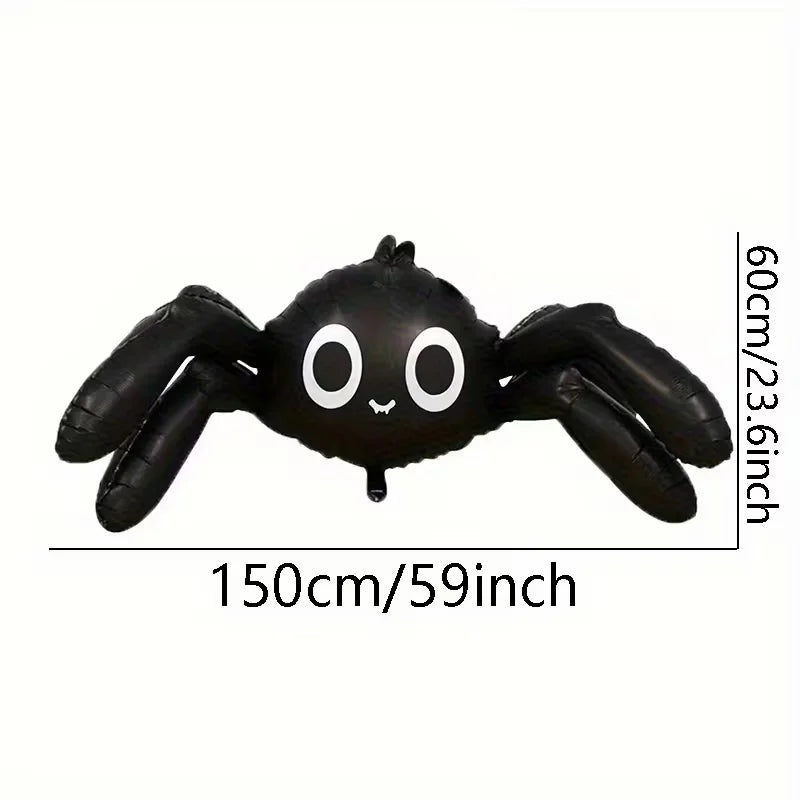 1Pcs 59 Inch 4D Black White Spider Foil Balloon Big Halloween Prank Balloon Indoor Outdoor Birthday Party - product image 6