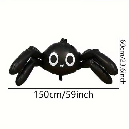 1Pcs 59 Inch 4D Black White Spider Foil Balloon Big Halloween Prank Balloon Indoor Outdoor Birthday Party - product image 6