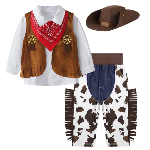 Kid Boys Cowboy Costume Children Western Cowboy Costumes Costume Event Dress Up