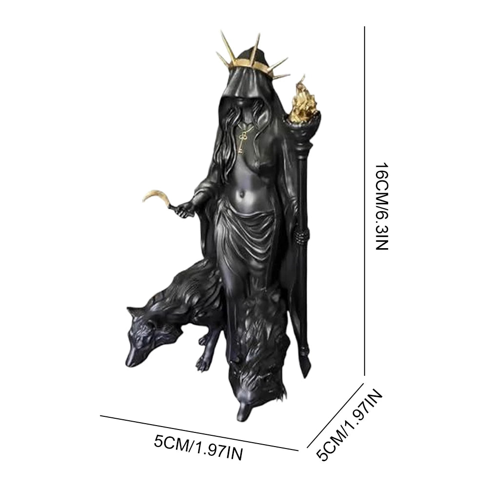 Witch of The Night Home Decoration Halloween Hecate Greek Witch Statue - product image 6
