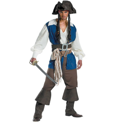 Halloween Pirate Uniforms for Couples Makeup Parties Women's Adult Caribbean Pirate - women / M