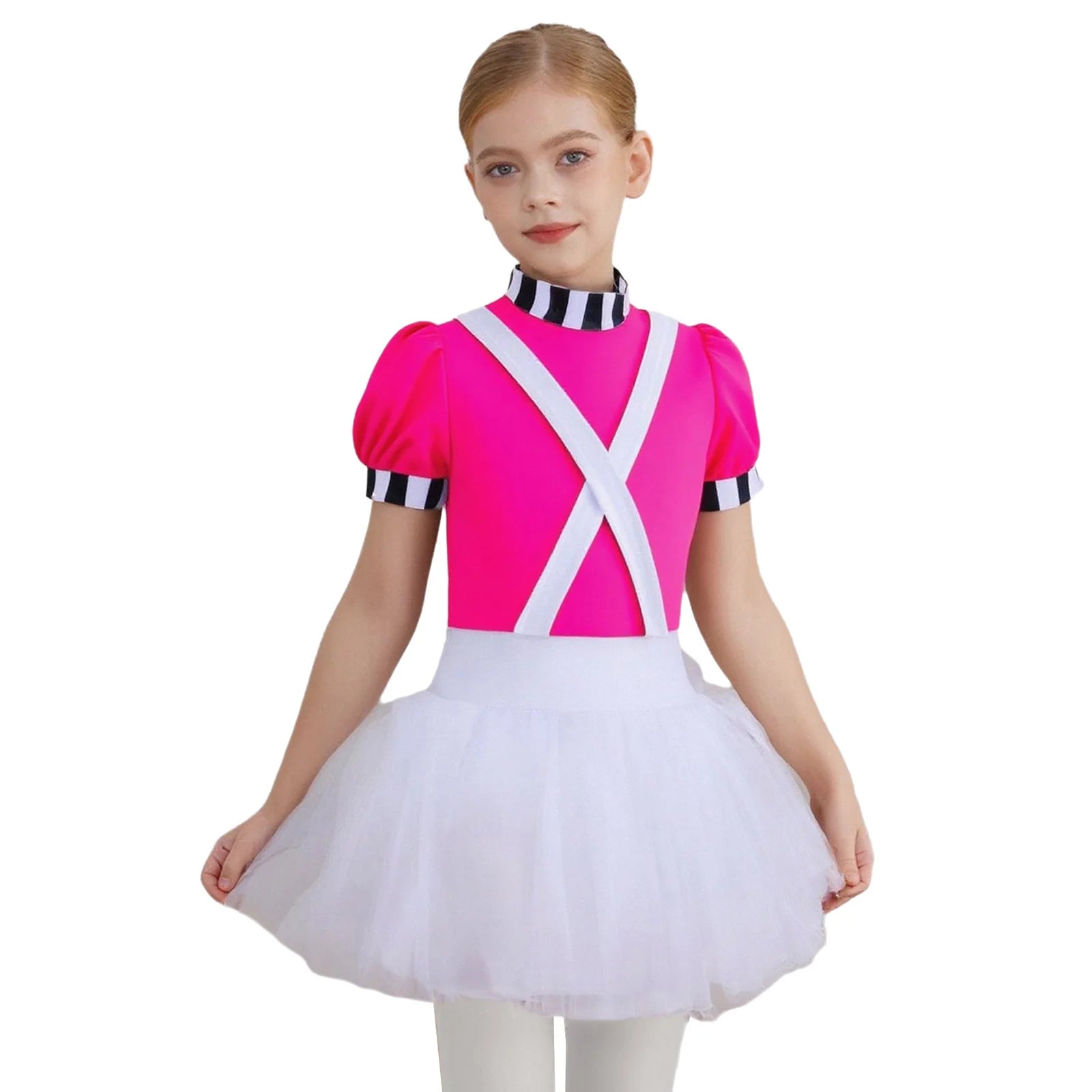 Kids Girls Halloween Chocolate Factory Worker Costume Theme Party Movie Character Cosplay Dress Up Short - product image 9