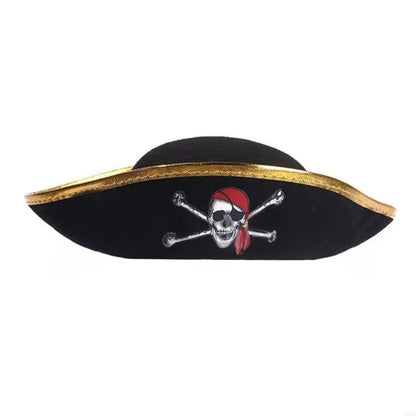Pirate Captain Hat for Women Men Unisex Halloween Costume Pirate Hat Party Hat Y08E - product image 11