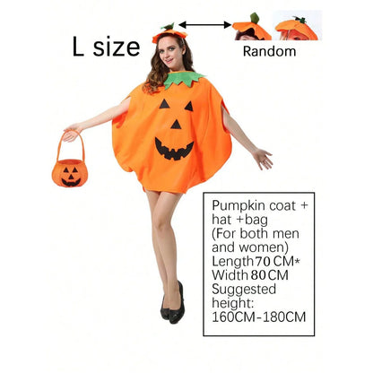 Women's 3-Piece Pumpkin Set: Cute Orange Outfit With , Attire For Hat - alternate view 6