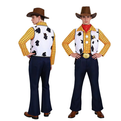 Adult Woody Jessie Cosplay Costume Kids Anime Cosplay Cowboy Bo Peep Buzz Toy Character Halloween Birthday Party Fancy Dress