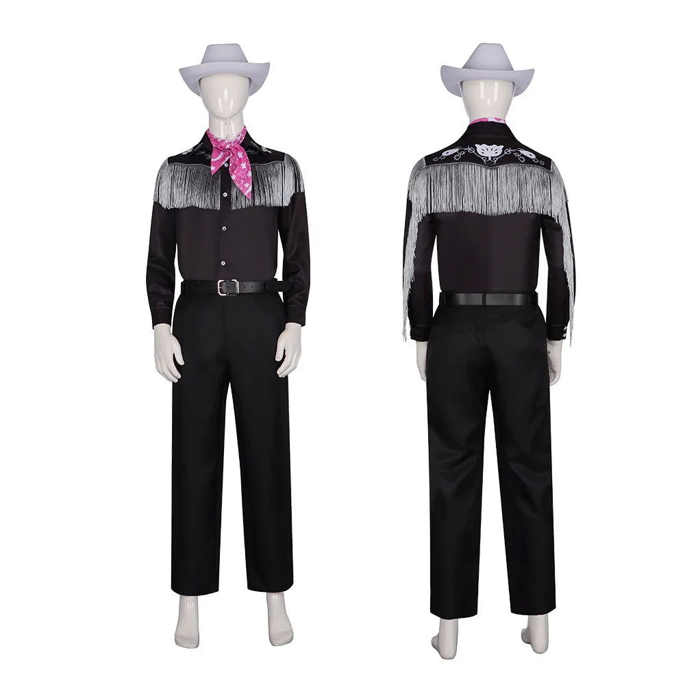 Western Doll Cowboy-Inspired Costume with Hat Cowboy With Scarf Western Long Sleeve