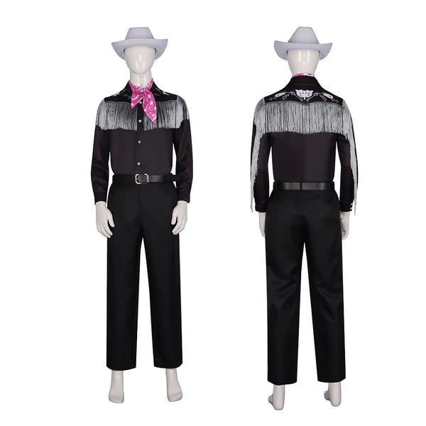 Western Doll Cowboy-Inspired Costume with Hat Cowboy With Scarf Western Long Sleeve