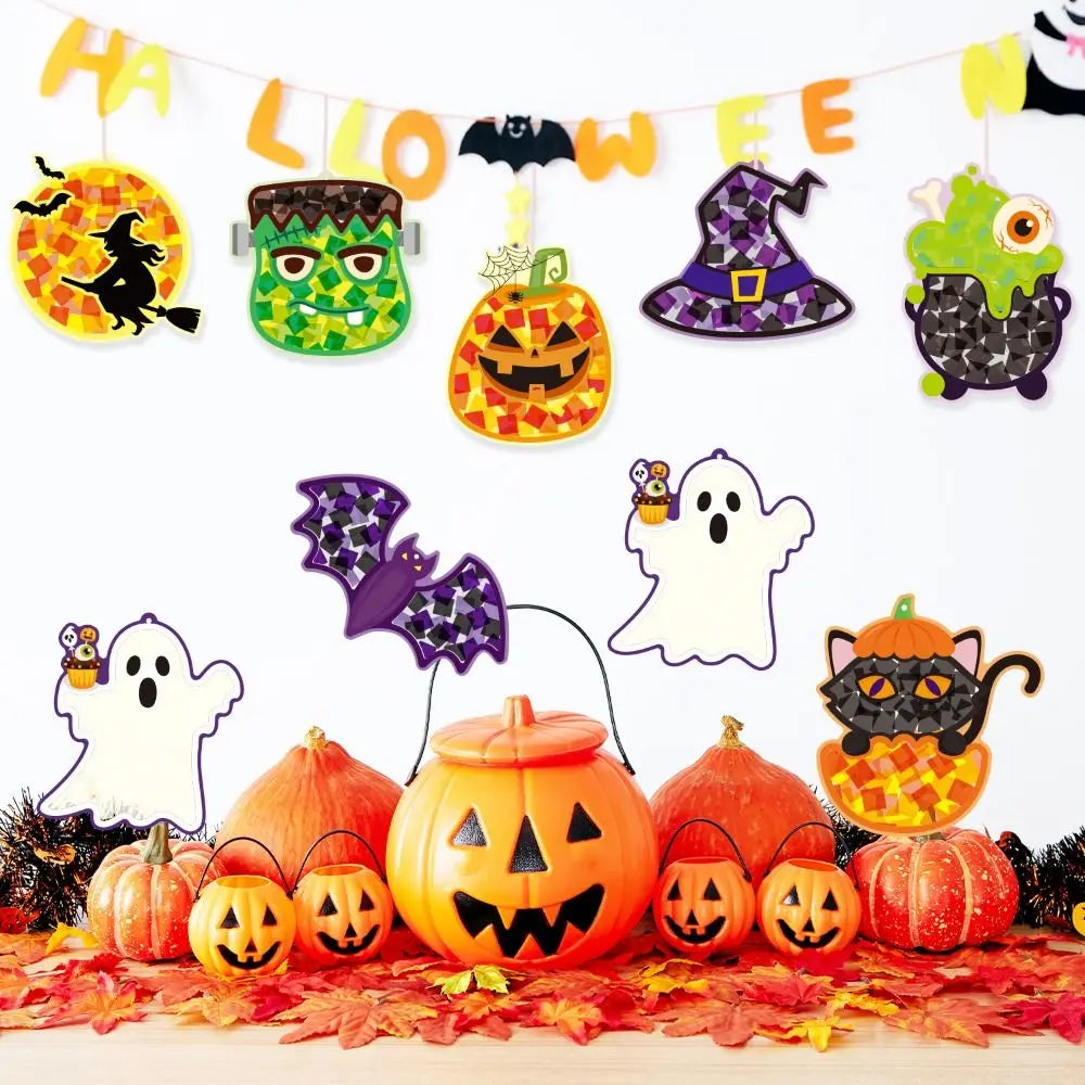 Cartoon Courtyard Halloween Decoration Paper Craft Cute Spooky Handmade Paper - product image 1