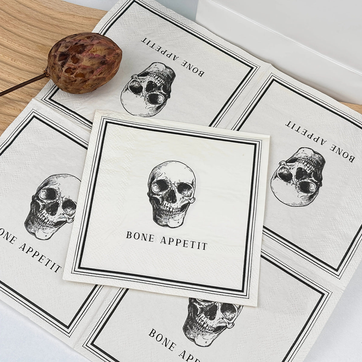 Skull Halloween Paper Napkins - Party Table Decorations - product image 2